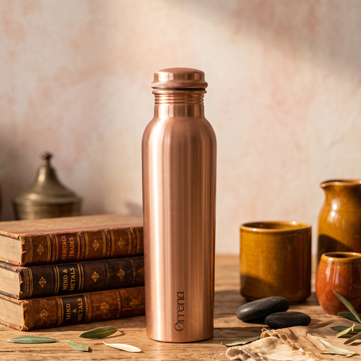 COPPER GLASS BOTTLE