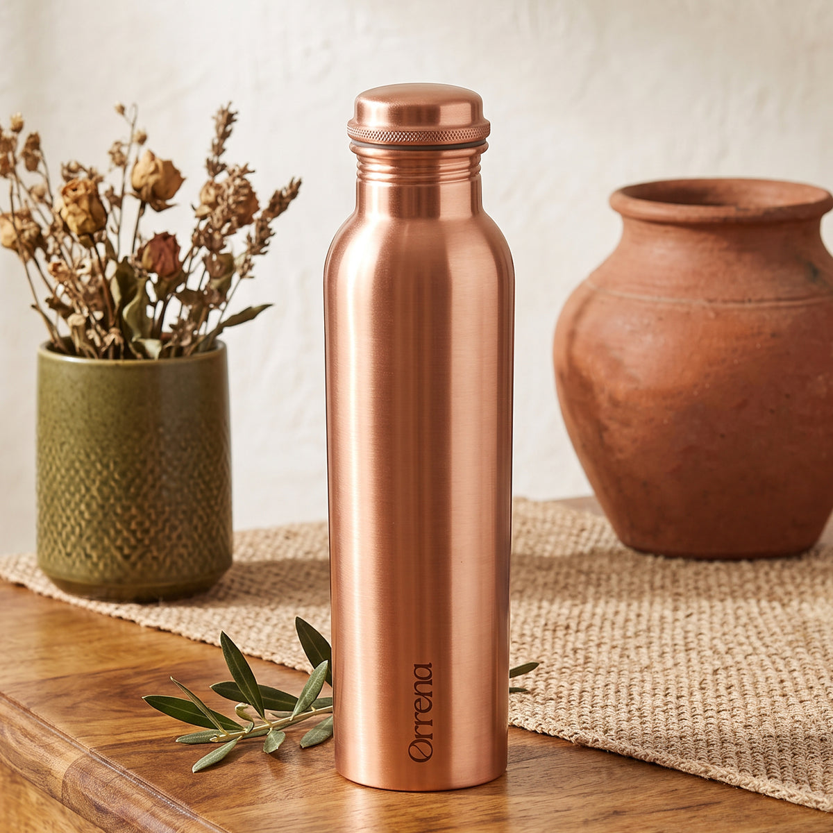 COPPER GLASS BOTTLE