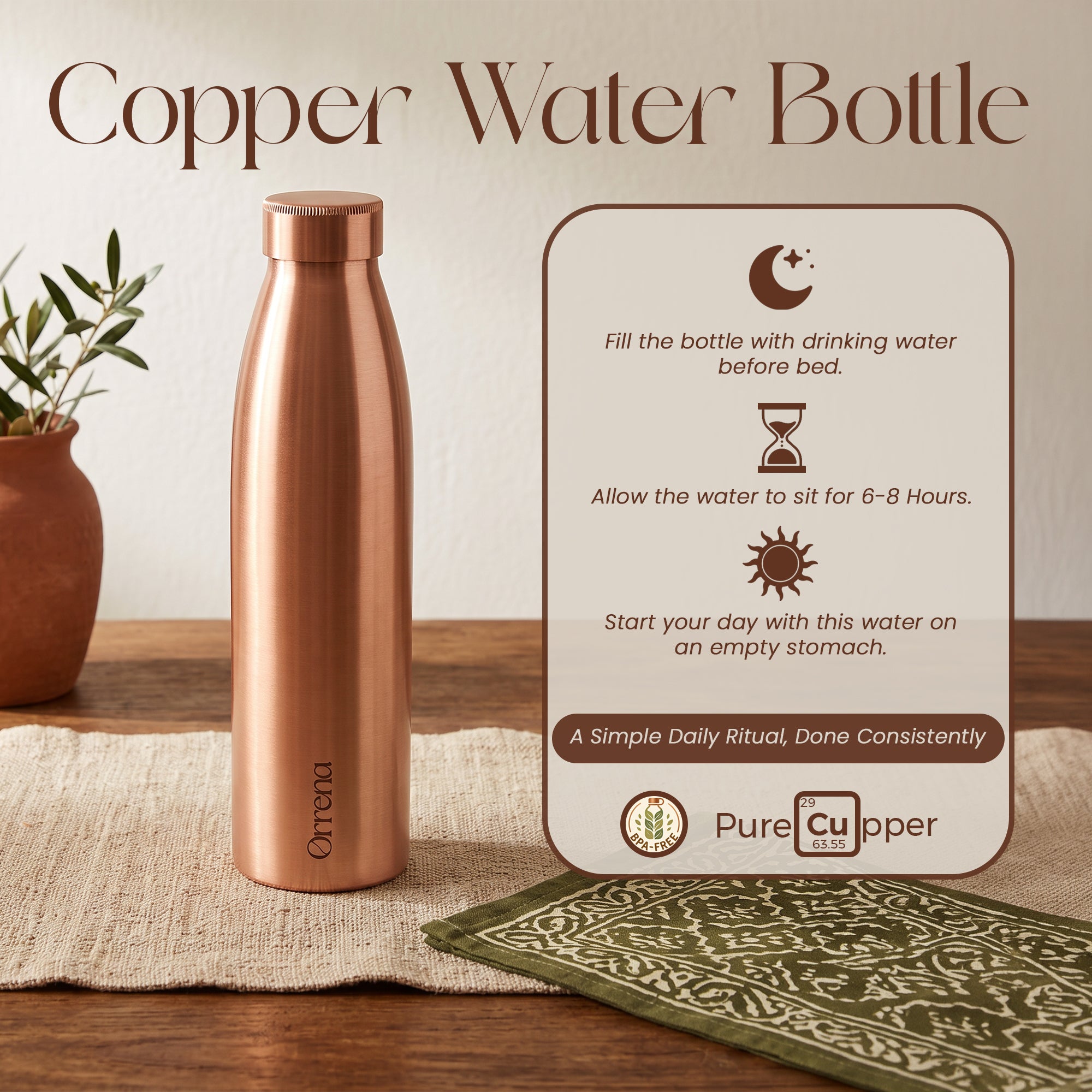 COPPER RUBY BOTTLE