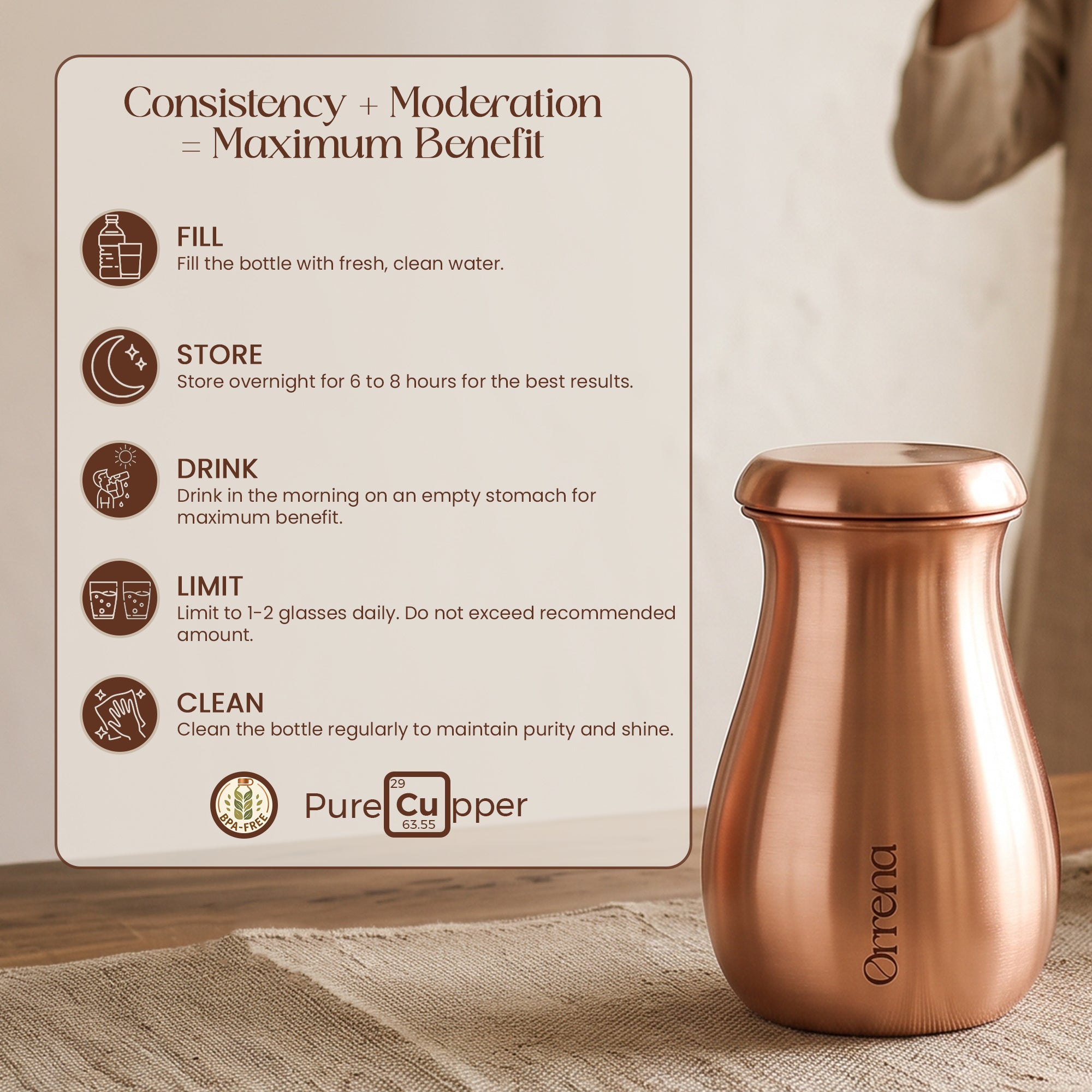 COPPER APPLE POT