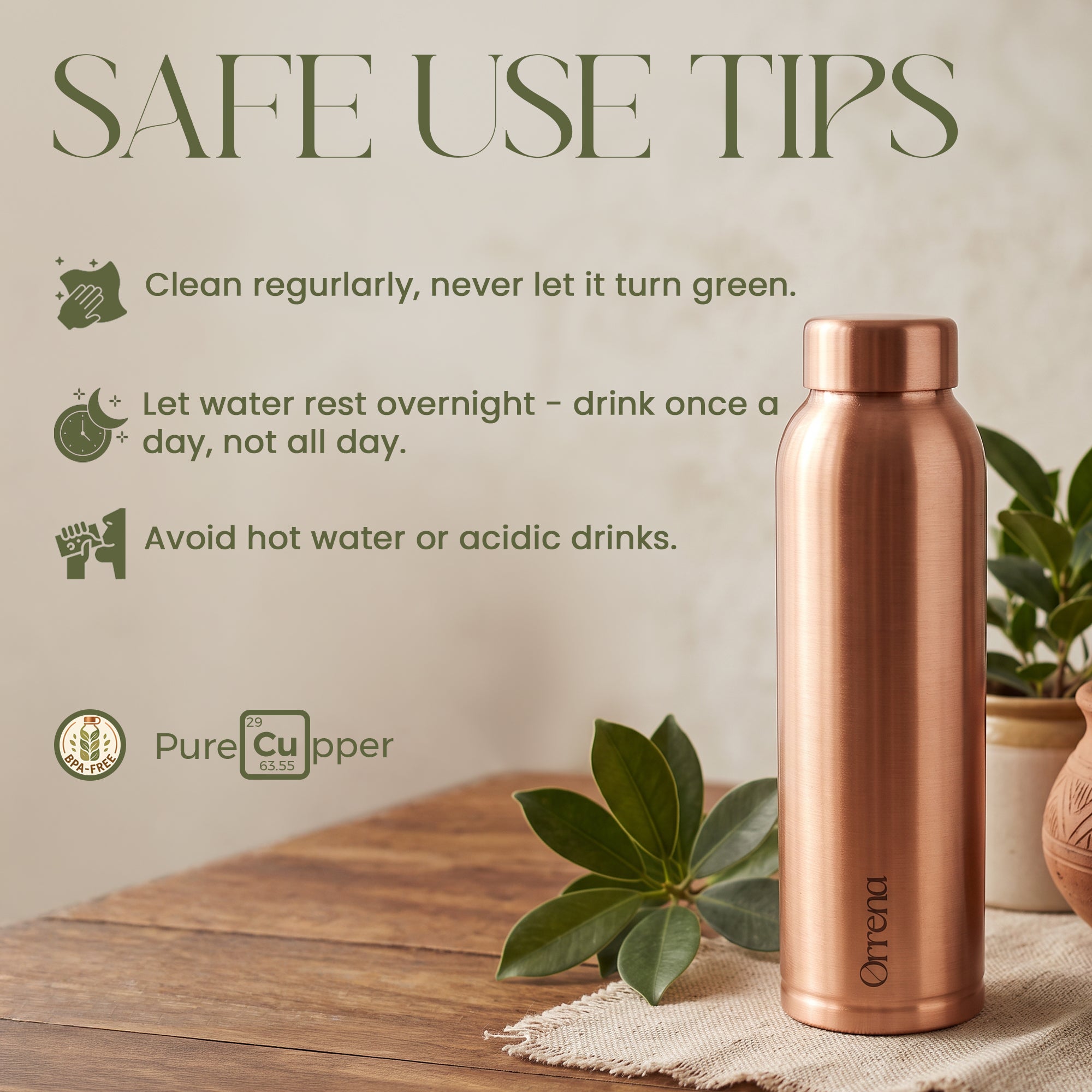 COPPER TOWER BOTTLE